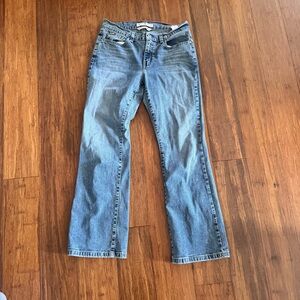 Tommy Hilfiger Bootcut Low Rise Vintage Light Wash Blue Denim Cotton Flare Jeans